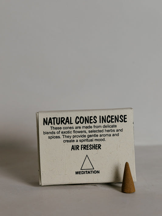 Natural Cones Incense - Meditation