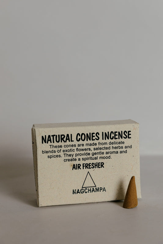 Natural Cones Incense - Nagchampa